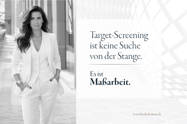 Target-Screening ist keine Suche von der Stange. Es ist Maßarbeit.